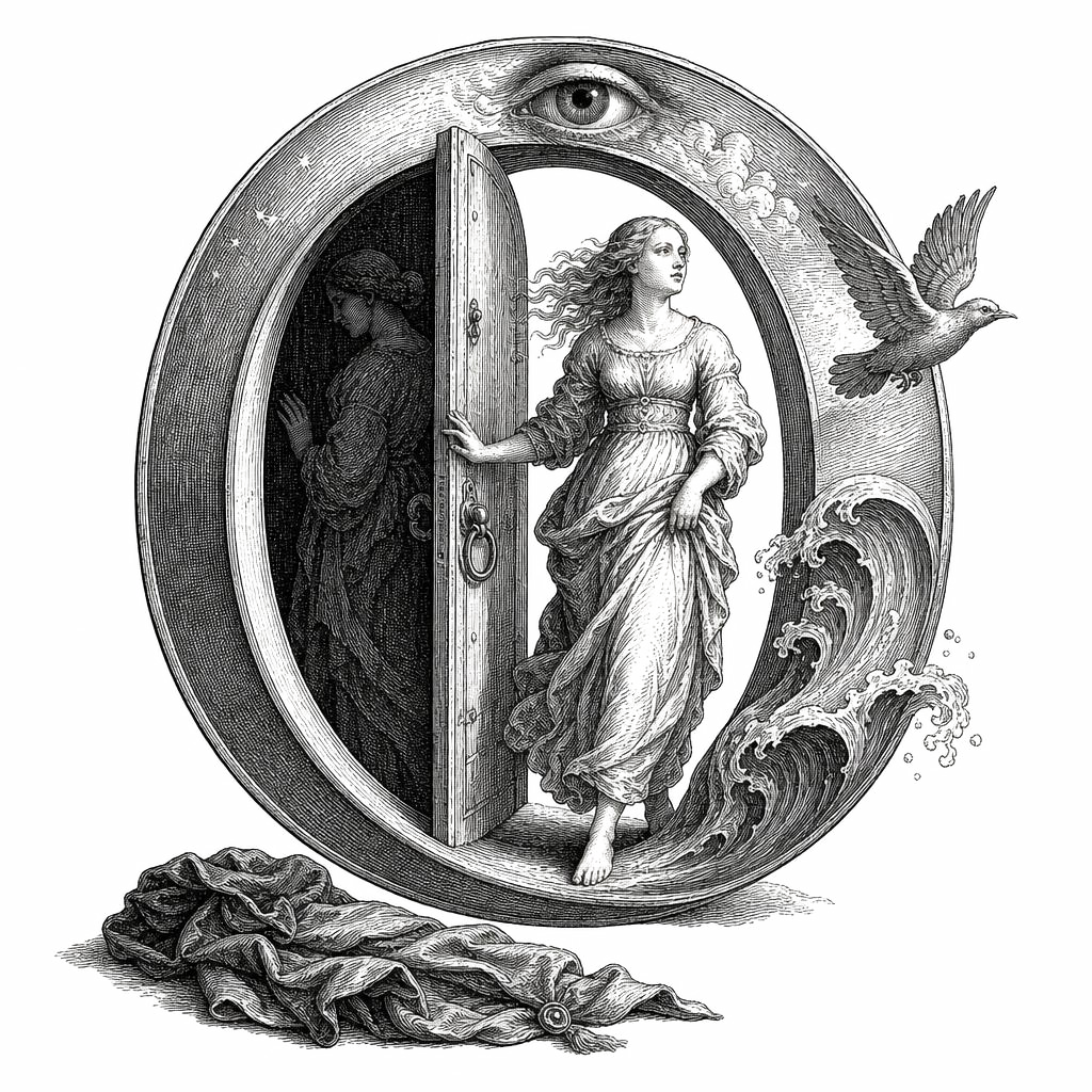 Odette — lettrine gravée