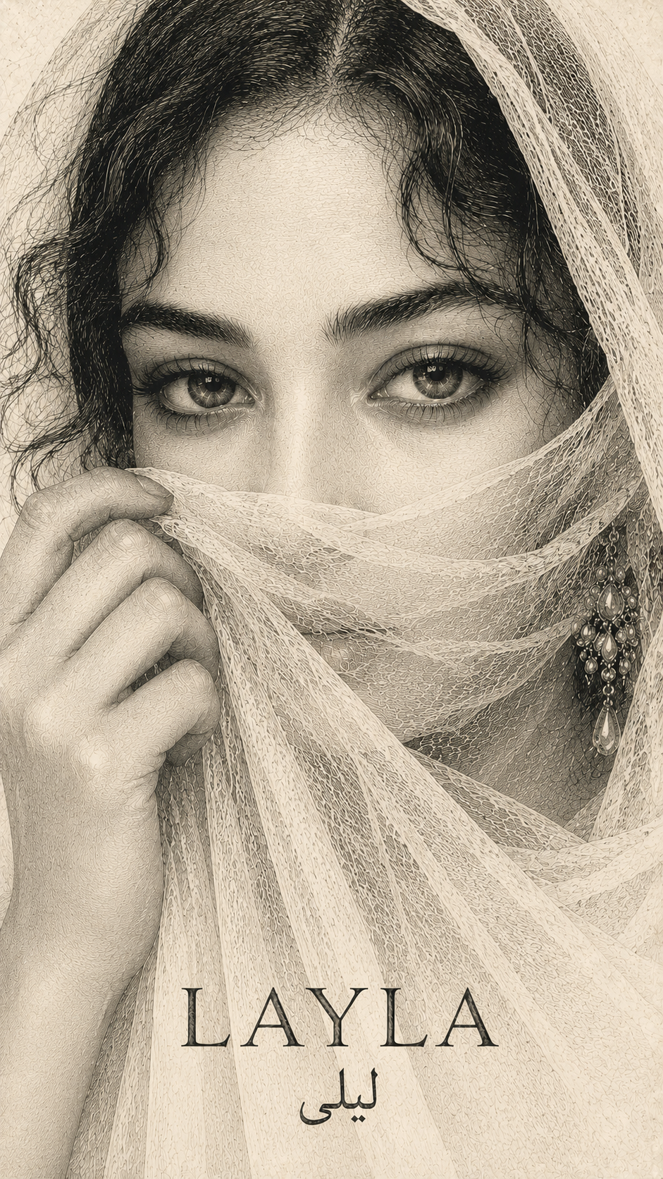 Layla — portrait gravé
