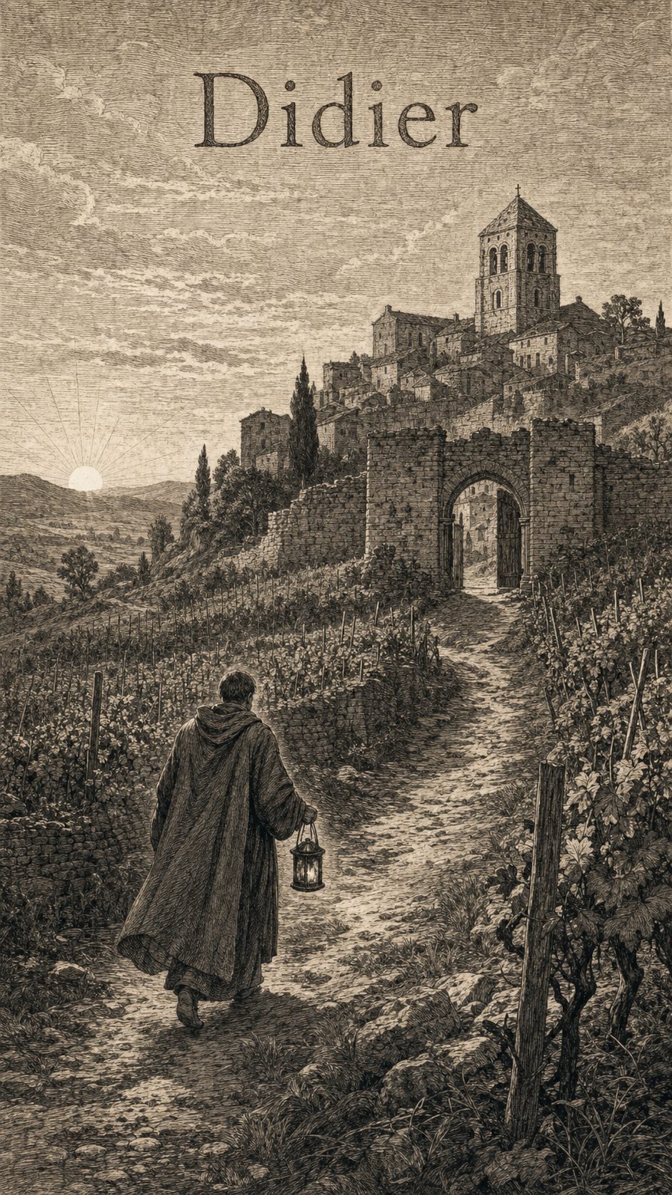 Illustration gravée du prénom Didier