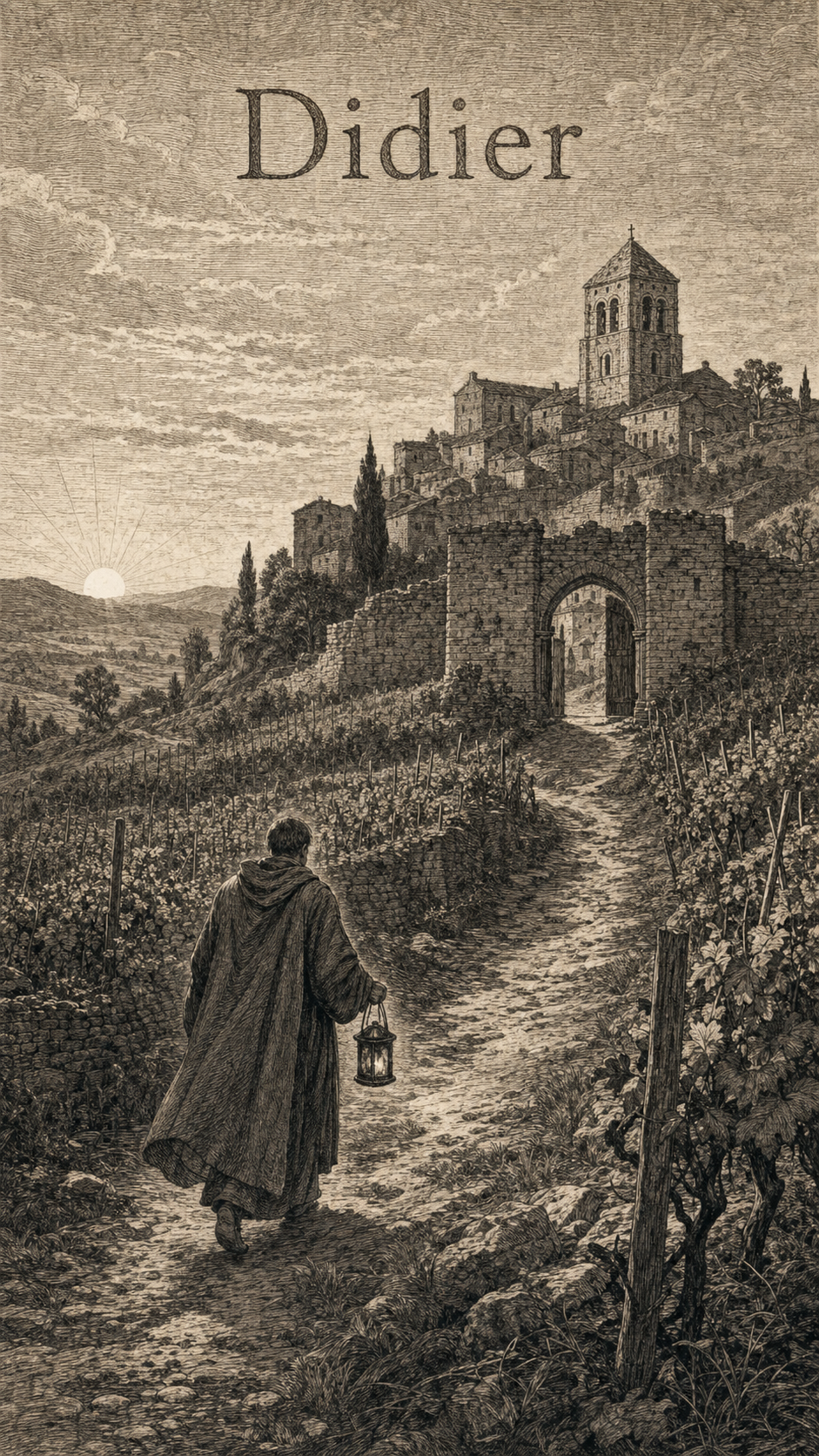 Illustration gravée du prénom Didier